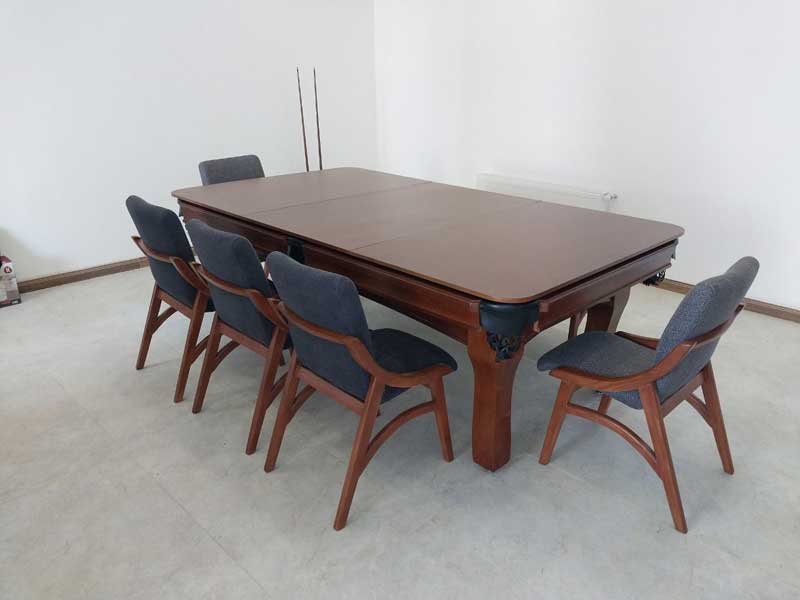 میز بیلیارد رادمان همراه با روکش ناهارخوری